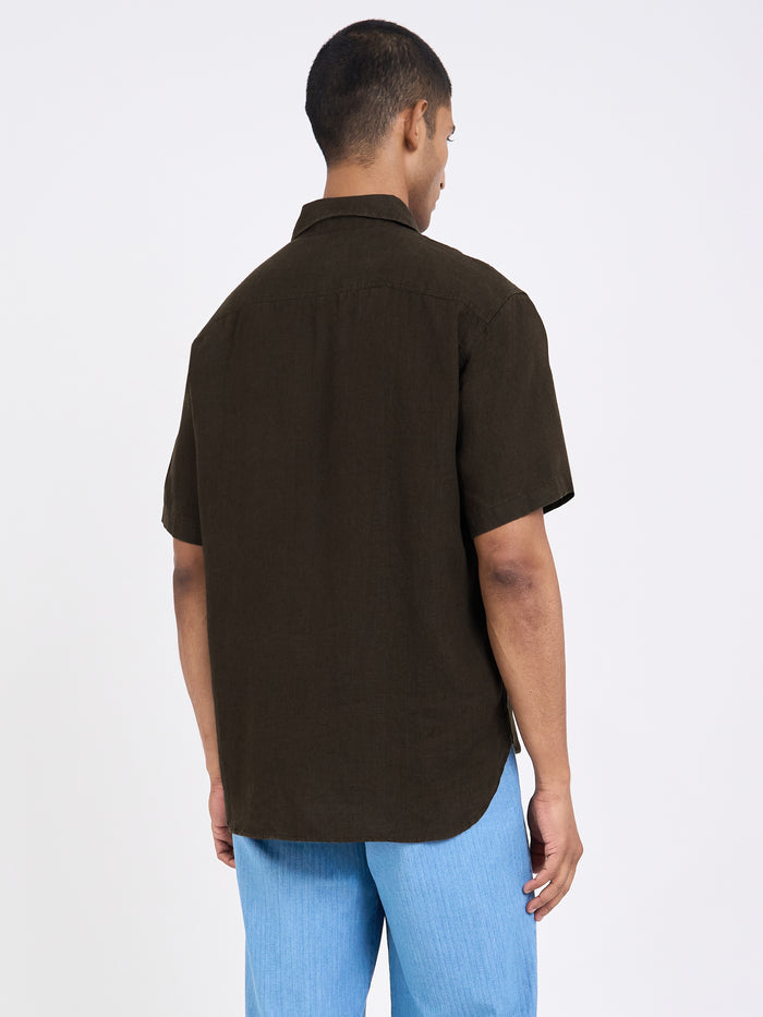 Penryn Short Sleeve Shirt (Loose Fit) Coney Brown