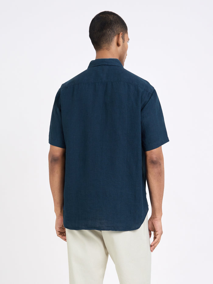 Penryn Short Sleeve Shirt (Loose Fit) Coney Navy