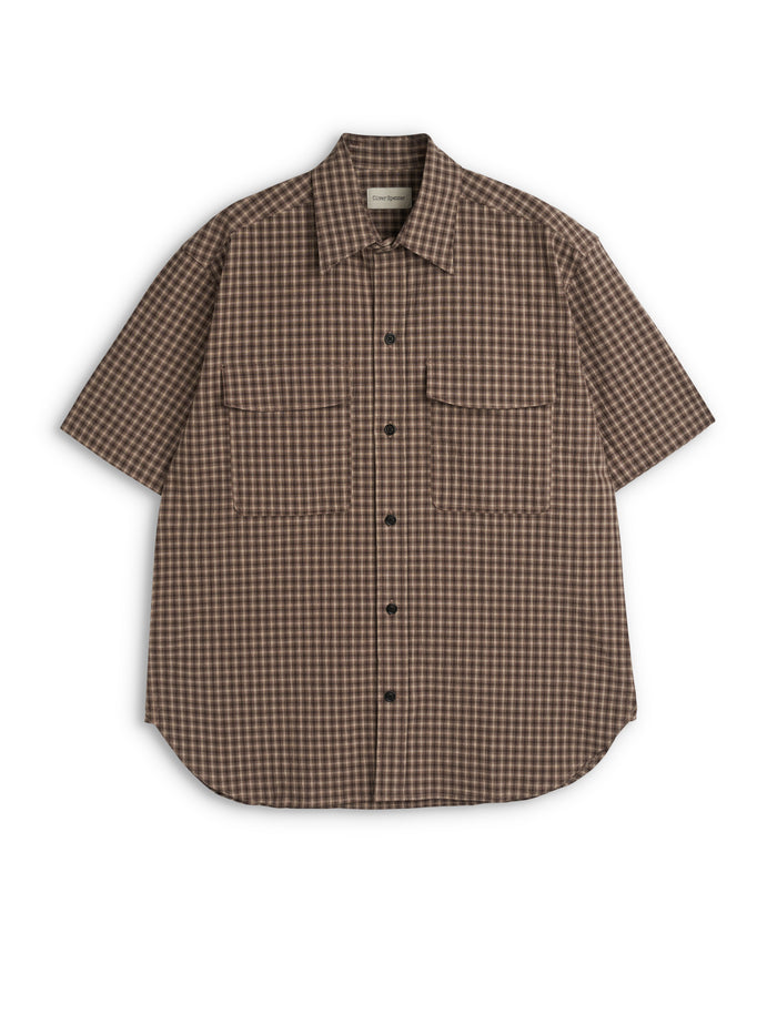 Penryn Short Sleeve Shirt (Loose Fit) Leaman Brown