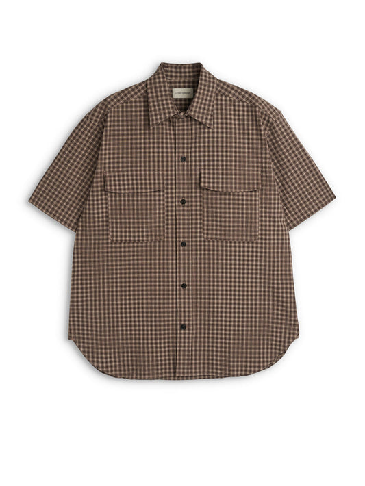 Penryn Short Sleeve Shirt (Loose Fit) Leaman Brown