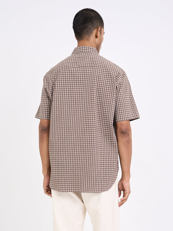 Penryn Short Sleeve Shirt (Loose Fit) Leaman Brown