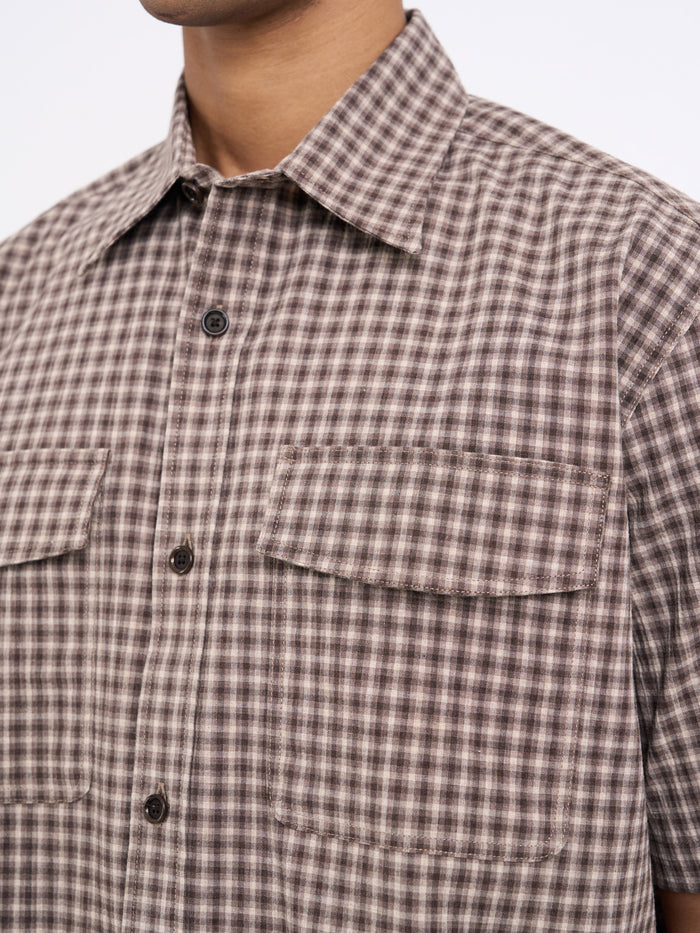 Penryn Short Sleeve Shirt (Loose Fit) Leaman Brown