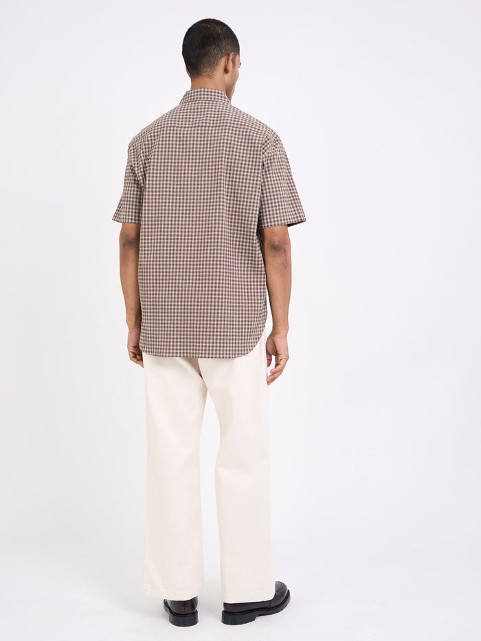 Penryn Short Sleeve Shirt (Loose Fit) Leaman Brown