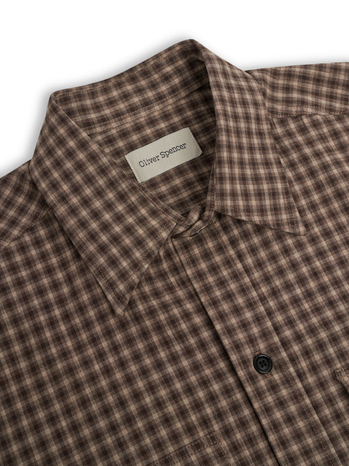 Penryn Short Sleeve Shirt (Loose Fit) Leaman Brown