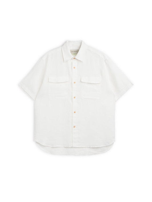 Penryn Short Sleeve Shirt (Loose Fit) Perkins White