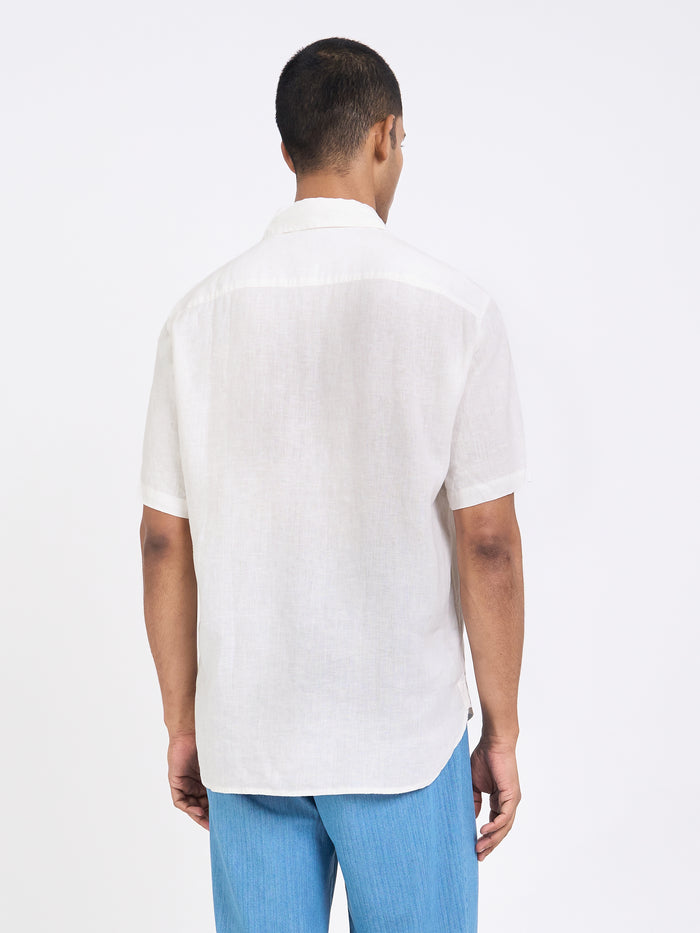 Penryn Short Sleeve Shirt (Loose Fit) Perkins White