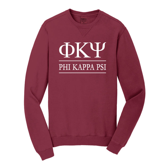 Phi Kappa Psi Beach Washed Crewneck Sweatshirt