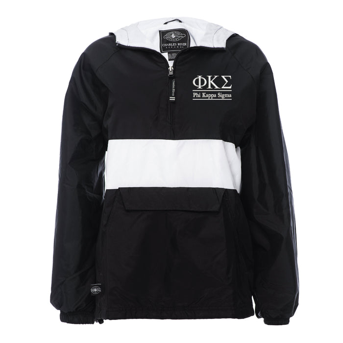 Phi Kappa Sigma Rugby Striped Lined Windbreaker