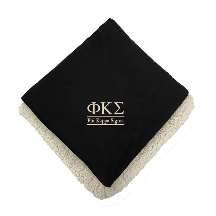 Phi Kappa Sigma Sherpa Lined Blanket