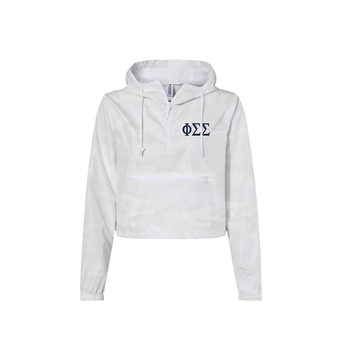 Phi Sigma Sigma Crop Windbreaker