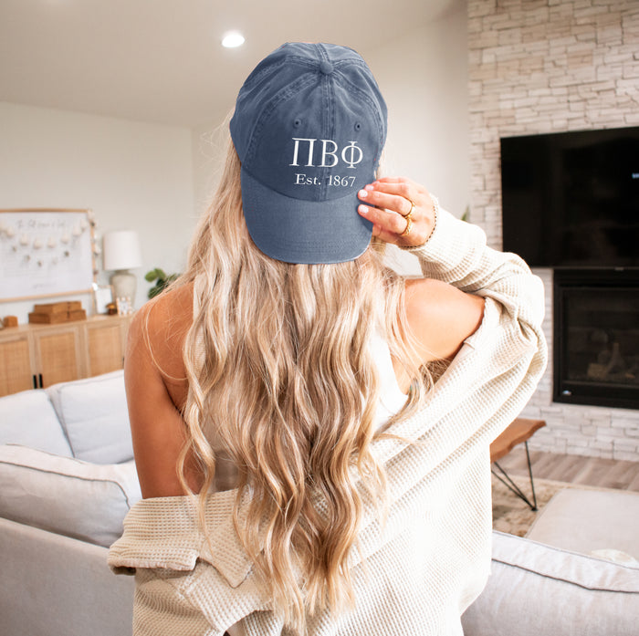 Pi Beta Phi Beach Washed Hat