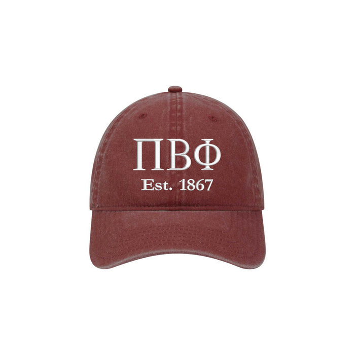 Pi Beta Phi Beach Washed Hat