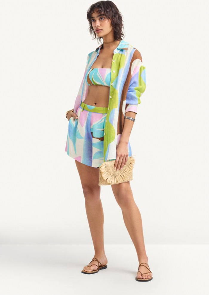 Getaway Short in Coast Colorblock