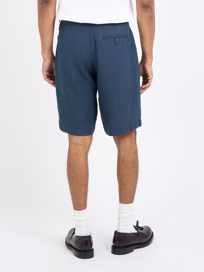 Pleated Shorts Coney Navy