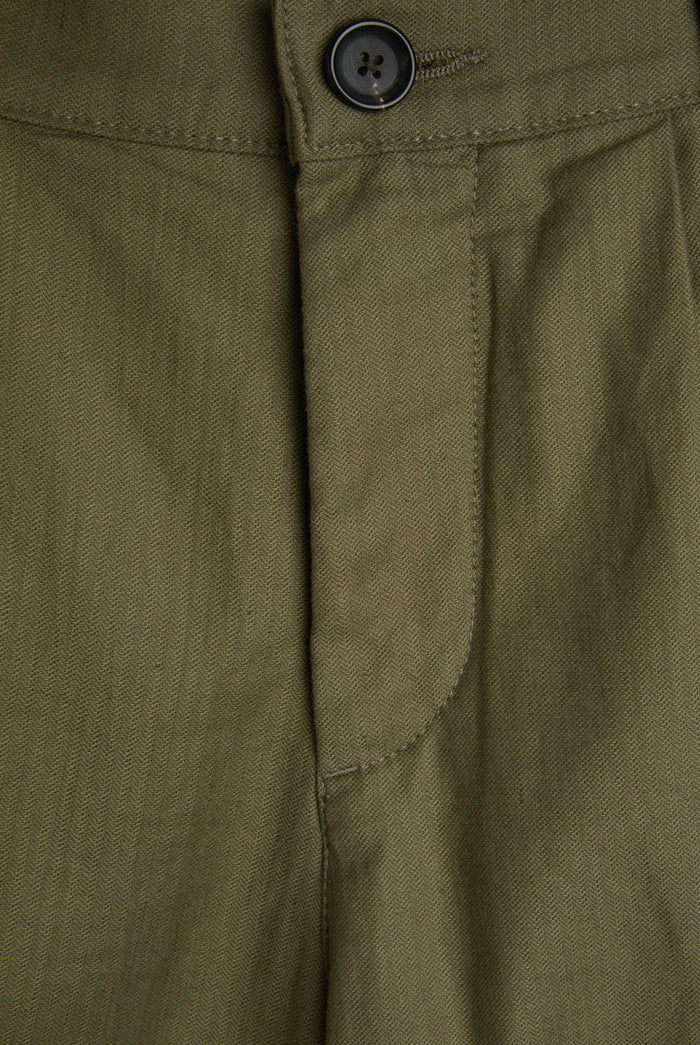 Pleated Shorts Eastman Green