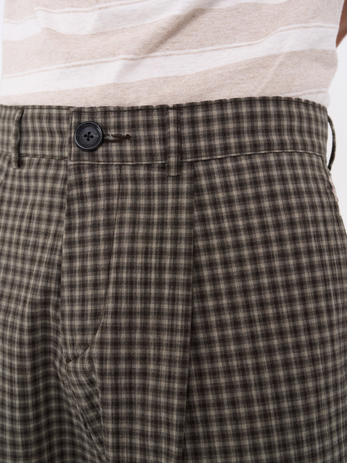 Pleated Shorts Leaman Brown