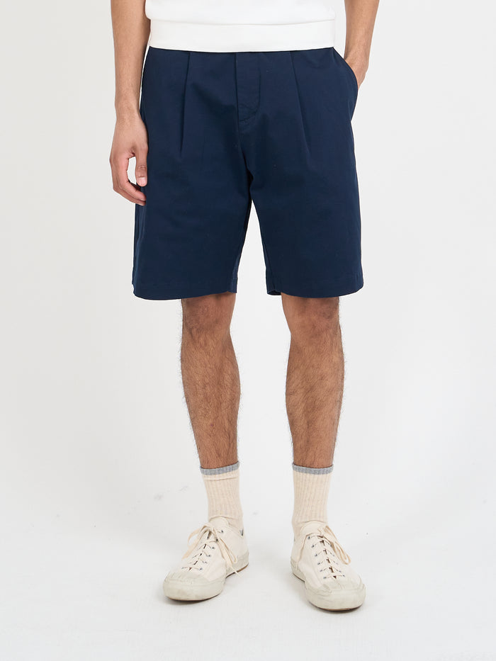 Pleated Shorts Tomlin Navy