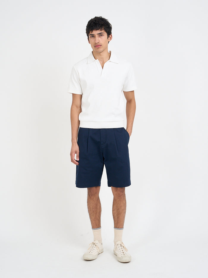 Pleated Shorts Tomlin Navy