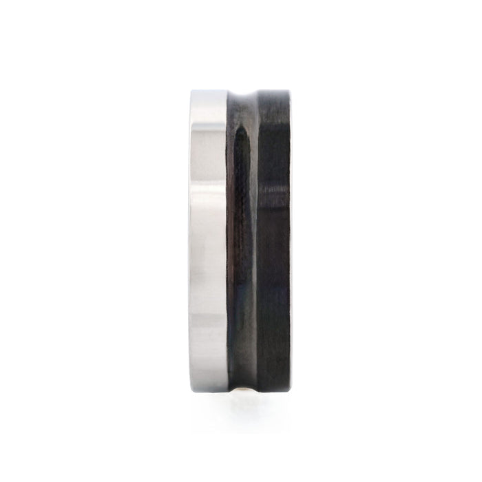 Polished Stainless Steel with Ion Plated Black Ring