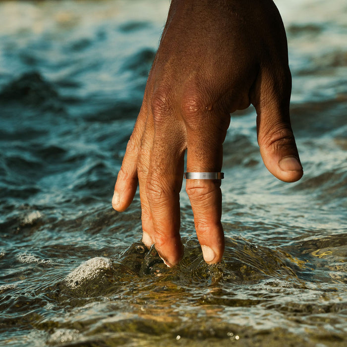 Polished Thin Stainless Steel Ring