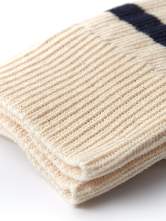 Polperro Socks Albion Cream/Sky Blue