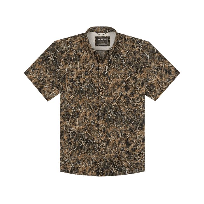 Poncho The Layout Blind Poncho Men's Short Sleeve Button Down Shirts Rivers and Glen Trading Co