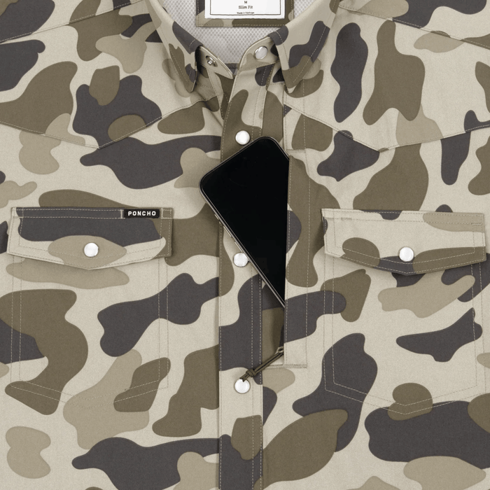 Poncho The Pampa Poncho Men's Short Sleeve Button Down Shirts Rivers and Glen Trading Co