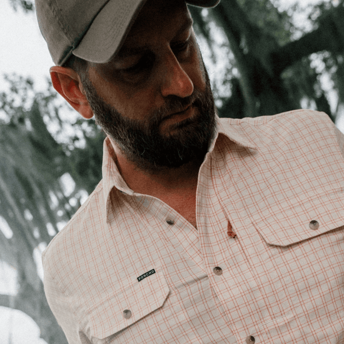 Poncho The Roux Poncho Men's Long Sleeve Button Down Shirts Rivers and Glen Trading Co
