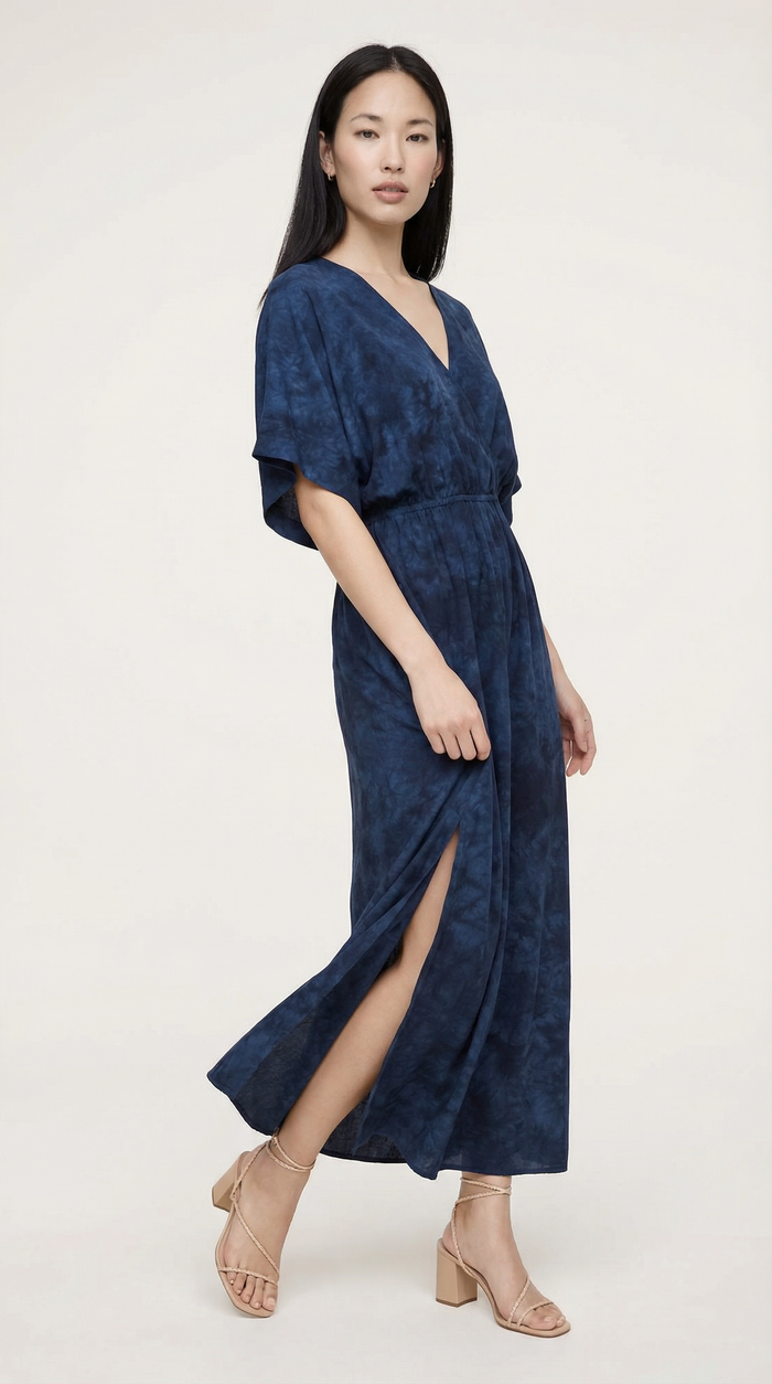 Poppy Maxi Dress - Hazy Naval