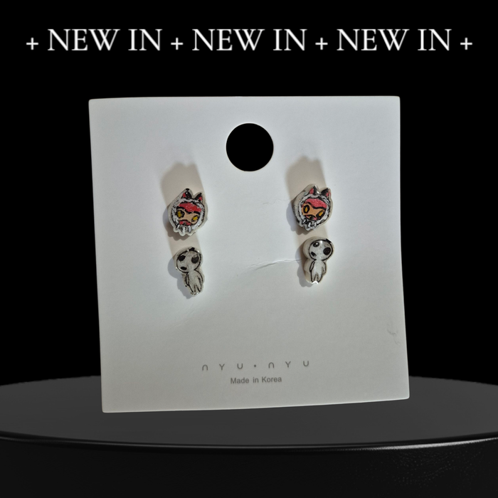 Princess mononoke and spirt studs