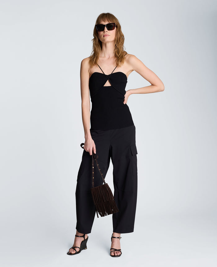Pull On Barrel Leg Pant with Cargo Pockets