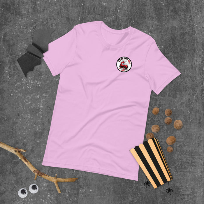 Pumpkin Spice Lat Day (Black / Back) - Short-Sleeve Unisex T-Shirt