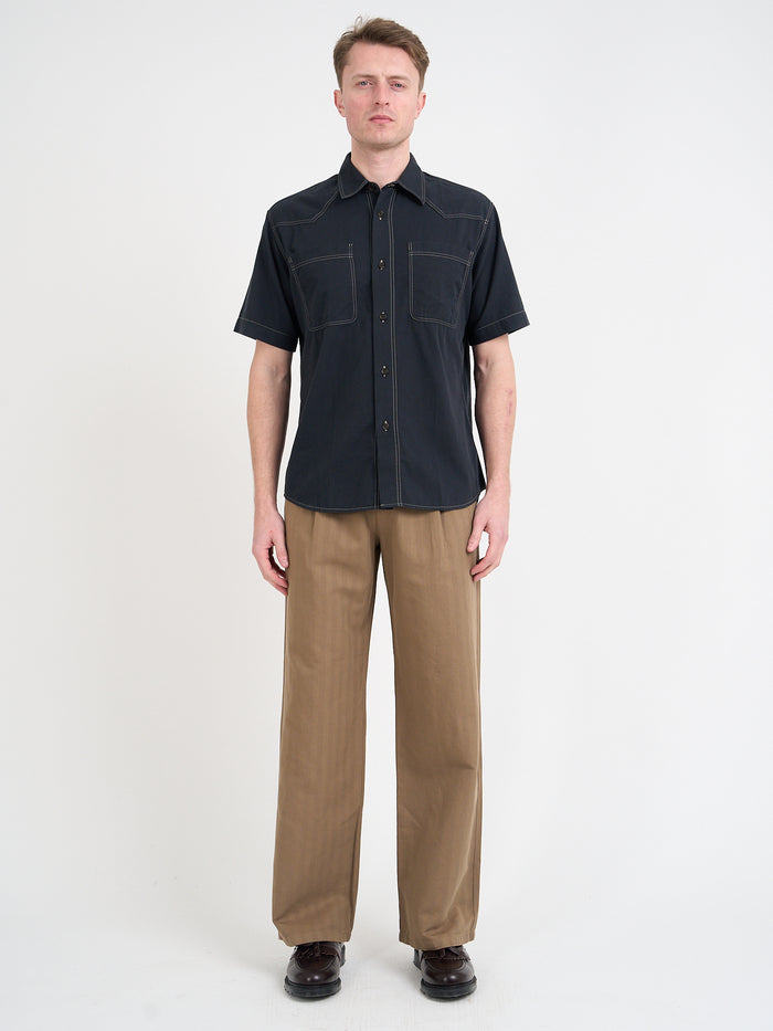 Quito Short Sleeve Shirt Donelly Charcoal