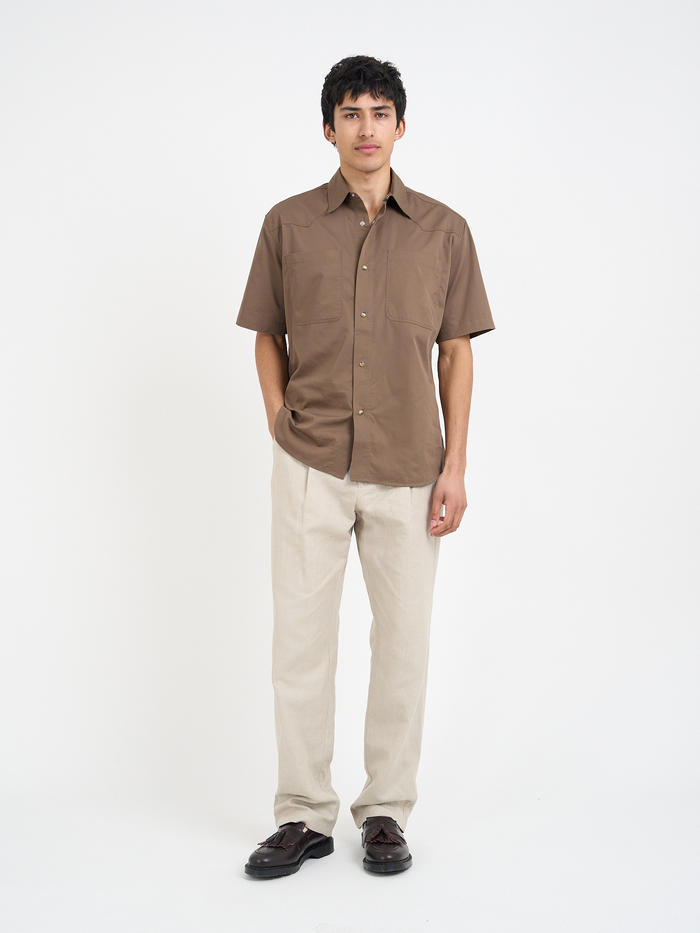 Quito Short Sleeve Shirt Gilman Beige