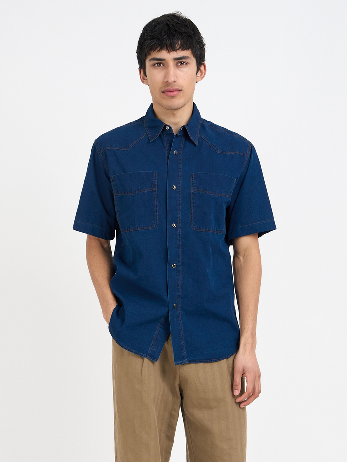 Quito Short Sleeve Shirt Wylie Indigo Rinse