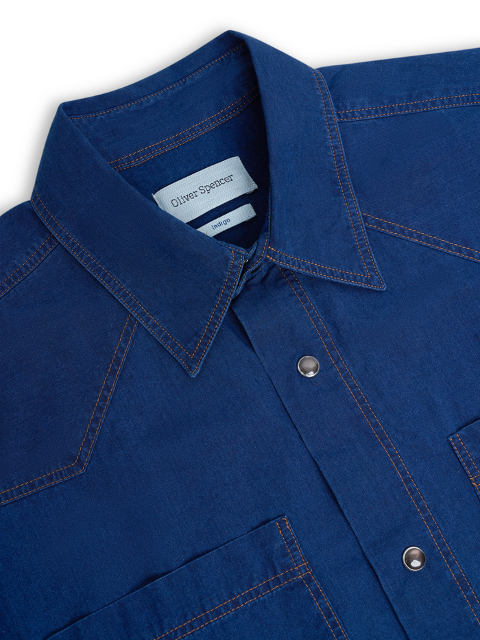 Quito Short Sleeve Shirt Wylie Indigo Rinse