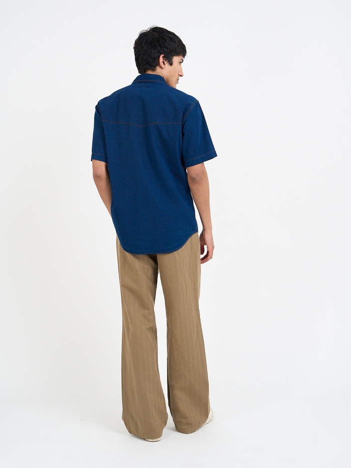 Quito Short Sleeve Shirt Wylie Indigo Rinse