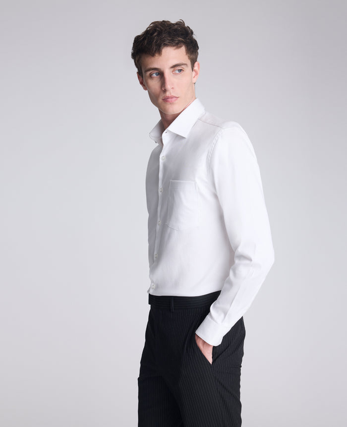 REACTION - Slim-Fit Button-Down Dress Shirt