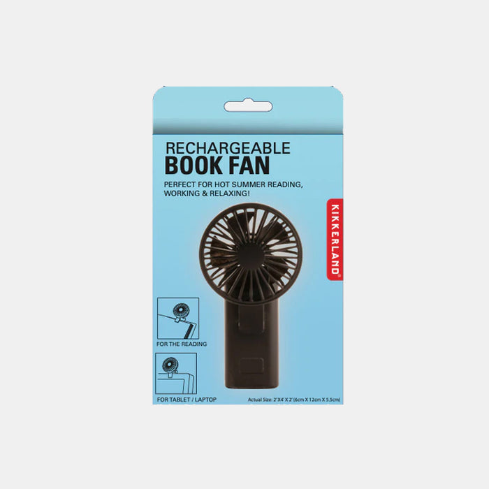 Rechargeable Book Fan