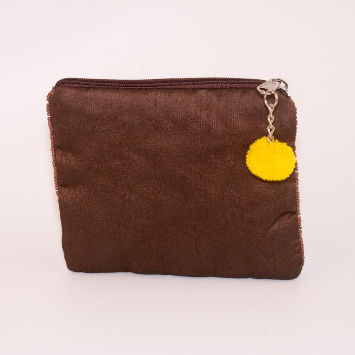 Retro Floral Beaded Purse - Small