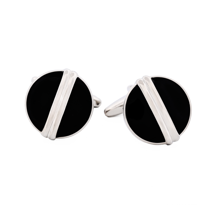 Rhodium Black Cufflinks