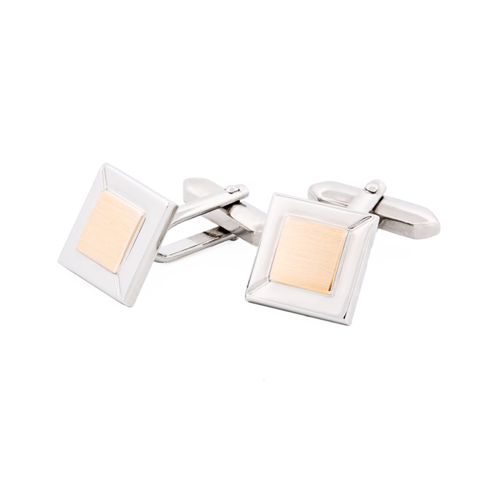 Rhodium Gold Plated Cufflinks