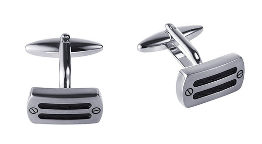 Rhodium Gun Metal Cufflinks