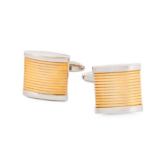 Rhodium Matt Gold Cufflinks