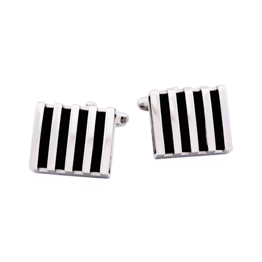 Rhodium Plated Cufflinks