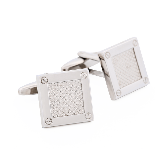 Rhodium Plated Cufflinks