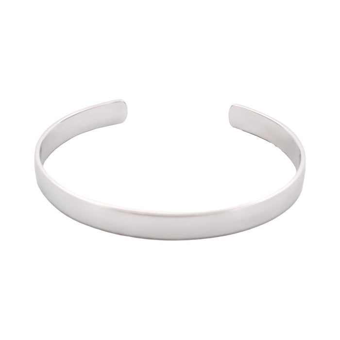 Rhodium Plated Sterling Silver Cuff/Bangle