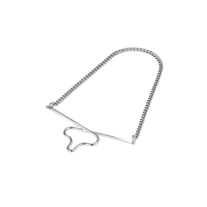 Rhodium Plated Tie Chain