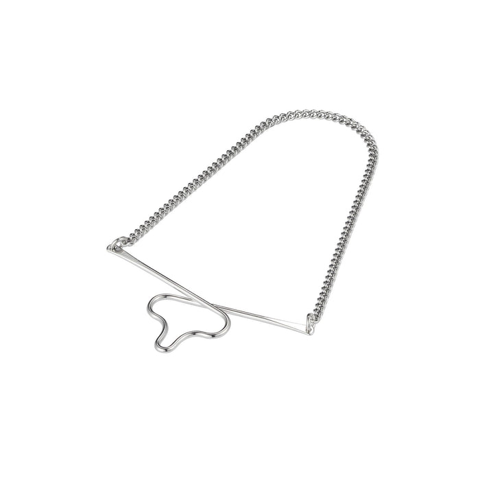 Rhodium Plated Tie Chain