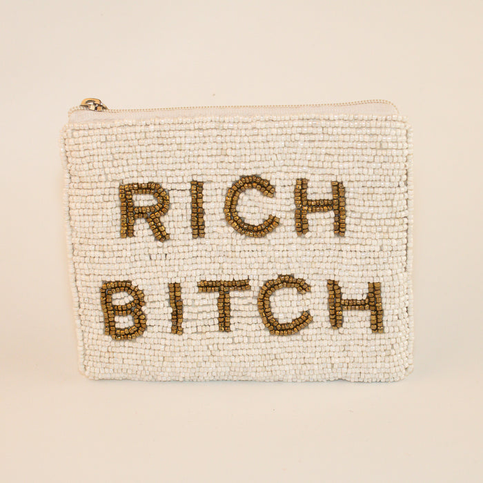 Rich Bitch Beaded Purse - Small